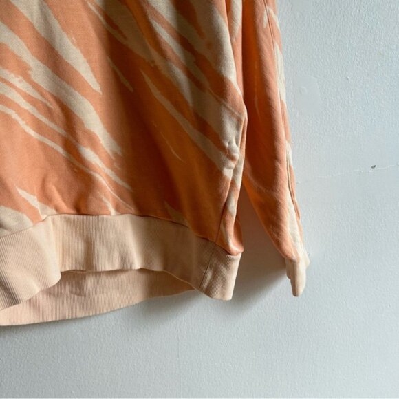 Sweaty Betty Orange Abstract Zebra Print Relaxed Sweatshirt - Picture 4 of 9